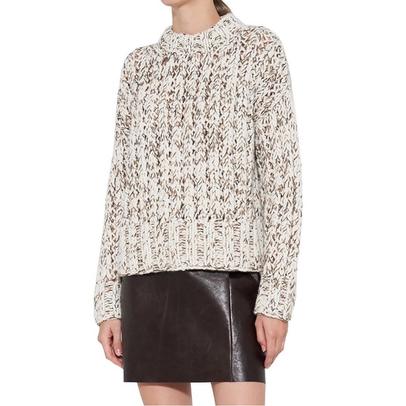Theory Sweaters - Theory Hand-Knit Wool and Cashmere Blend Chunky Sweater